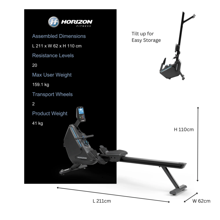 Horizon Oxford 6 Rower - Image 2