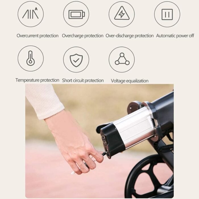 HIMO Z20 Foldable Electric Bicycle with 6-speed Transmission System - Image 7