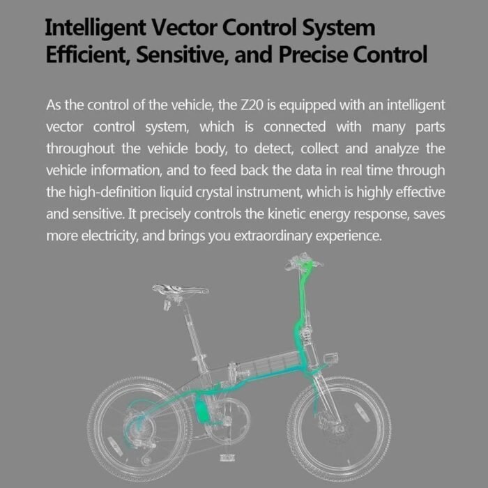HIMO Z20 Foldable Electric Bicycle with 6-speed Transmission System - Image 9