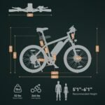 ESKUTE M100 Electric Bike, 27.5" Electric Mountain Bike, 250W Brushless Motor, 36V 10.4Ah Removable Battery, LED Display, E-MTB E-bike Electric Bicycle For Adults Men Women - Image 7