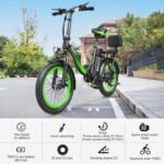 HIDOES C1 Foldable City Electric Bike 20 Inches, 48V 13Ah, 750W Electric Hybrid Bicycle - Image 8